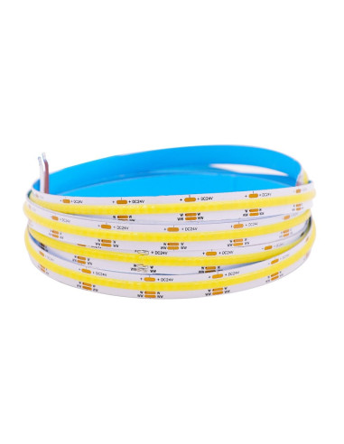 Banda LED COB CCT (Dual White) 608led/m, IP20, 24V, 10 metri