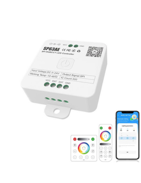Controller LED SP63AE RGBCCT Digital RF/Bluetooth