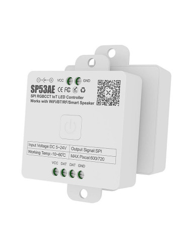 Controller LED SP53AE RGBCCT Digital RF/WIFI/Bluetooth