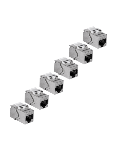 Set 6 buc. Keystone Jack Cat.6A, ecranat, tool-less - TRENDnet TC-K06C6A-6buc