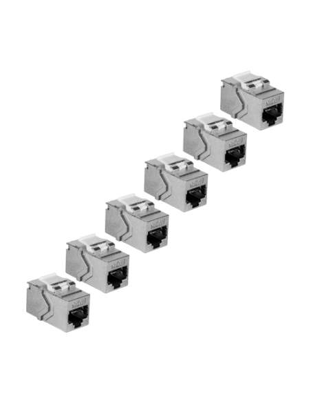 Set 6 buc. Keystone Jack Cat.6A, ecranat, tool-less - TRENDnet TC-K06C6A-6buc