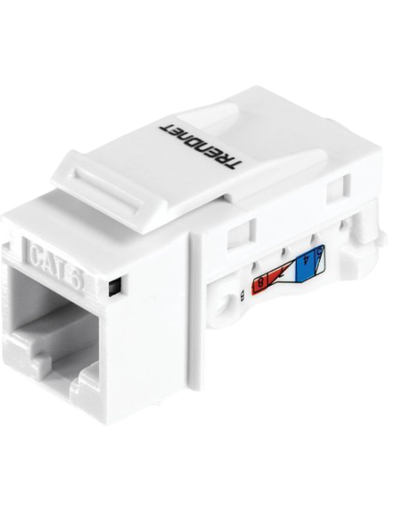 Set 25 buc. Keystone Jack Cat.6 tool-less, alb - TRENDnet TC-K25C6-25buc