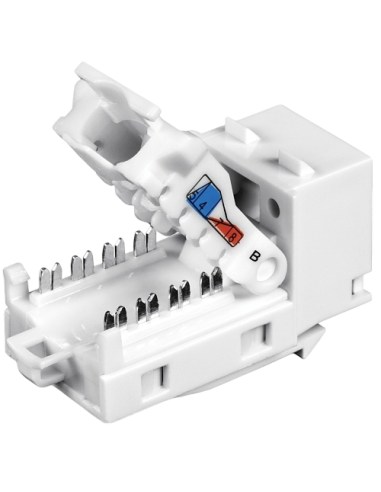 Set 25 buc. Keystone Jack Cat.6 tool-less, alb - TRENDnet TC-K25C6-25buc