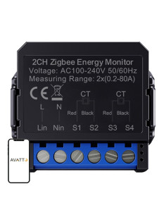 Contor de energie inteligent bi-directional ZigBee Avatto ZWPM16-2