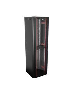 Rack de podea PRO SERIES 42U 19'' 600x600, capacitate 1000 kg, RAL 9005, asamblat ASY-42U-6060PRO