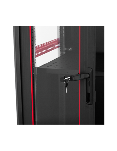 Rack de podea PRO SERIES 42U 19'' 600x600, capacitate 1000 kg, RAL 9005, asamblat ASY-42U-6060PRO