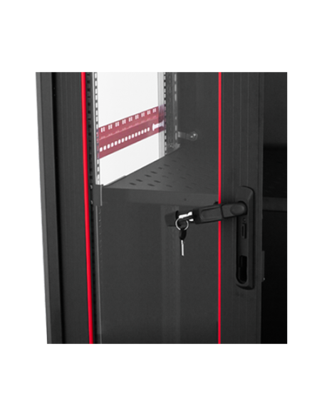 Rack de podea PRO SERIES 42U 19'' 600x600, capacitate 1000 kg, RAL 9005, asamblat ASY-42U-6060PRO