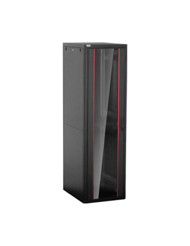 Rack de podea PRO SERIES 42U 19'' 600x800, capacitate 1000 kg, RAL 9005, asamblat ASY-42U-6080PRO