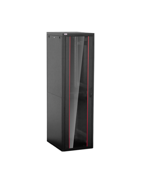 Rack de podea PRO SERIES 42U 19'' 600x800, capacitate 1000 kg, RAL 9005, asamblat ASY-42U-6080PRO