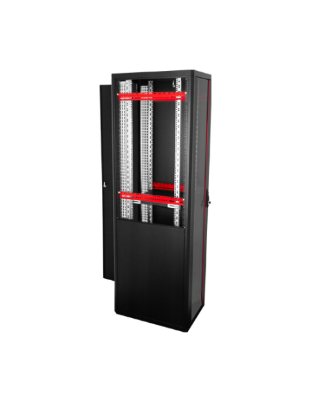 Rack de podea PRO SERIES 42U 19'' 600x800, capacitate 1000 kg, RAL 9005, asamblat ASY-42U-6080PRO