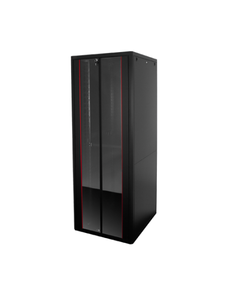 Rack de podea PRO SERIES 42U 19'' 800x1000, capacitate 1000 kg, RAL 9005, asamblat ASY-42U-80100PRO