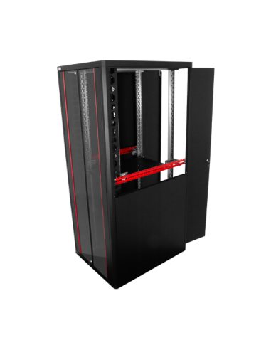 Rack de podea PRO SERIES 42U 19'' 800x1000, capacitate 1000 kg, RAL 9005, asamblat ASY-42U-80100PRO
