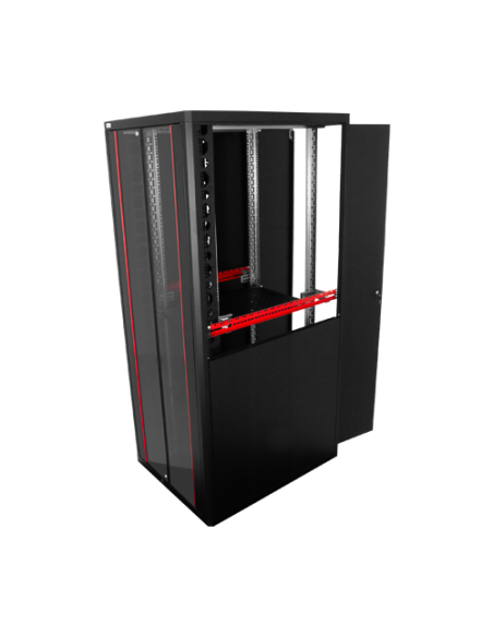 Rack de podea PRO SERIES 42U 19'' 800x1000, capacitate 1000 kg, RAL 9005, asamblat ASY-42U-80100PRO