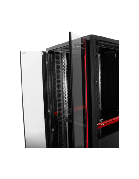 Rack de podea PRO SERIES 42U 19'' 800x1000, capacitate 1000 kg, RAL 9005, asamblat ASY-42U-80100PRO