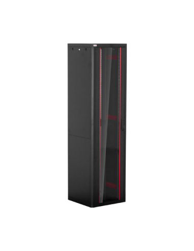 Rack de podea PRO SERIES 47U 19'' 600x600, capacitate 1000 kg, RAL 9005, asamblat ASY-47U-6060PRO