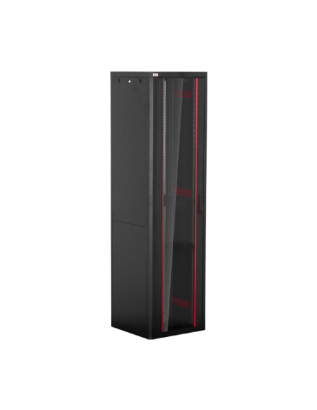 Rack de podea PRO SERIES 47U 19'' 600x600, capacitate 1000 kg, RAL 9005, asamblat ASY-47U-6060PRO