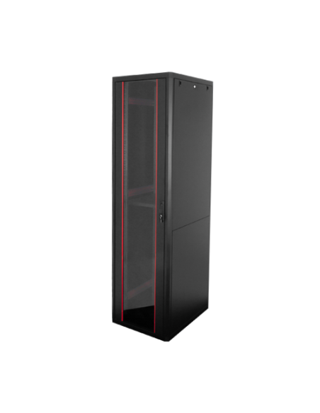 Rack de podea PRO SERIES 47U 19'' 600x800, capacitate 1000 kg, RAL 9005, asamblat ASY-47U-6080PRO