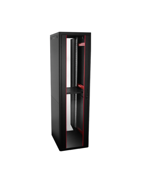 Rack de podea PRO SERIES 47U 19'' 600x800, capacitate 1000 kg, RAL 9005, asamblat ASY-47U-6080PRO