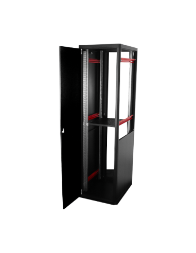 Rack de podea PRO SERIES 47U 19'' 600x800, capacitate 1000 kg, RAL 9005, asamblat ASY-47U-6080PRO