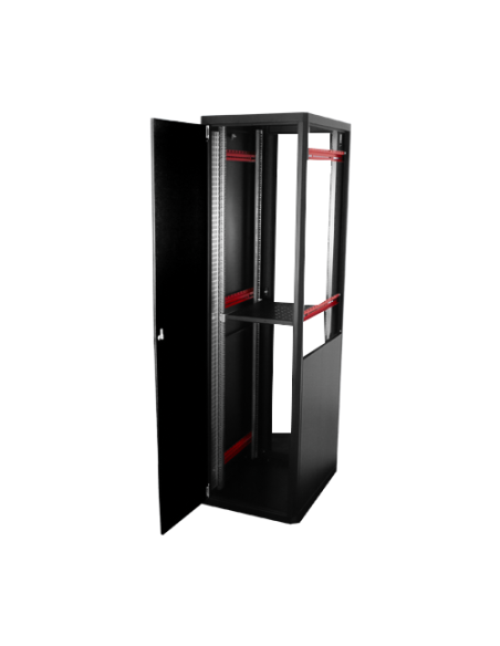 Rack de podea PRO SERIES 47U 19'' 600x800, capacitate 1000 kg, RAL 9005, asamblat ASY-47U-6080PRO