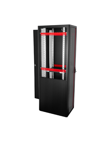 Rack de podea PRO SERIES 47U 19'' 600x800, capacitate 1000 kg, RAL 9005, asamblat ASY-47U-6080PRO