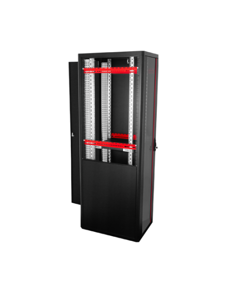 Rack de podea PRO SERIES 47U 19'' 600x800, capacitate 1000 kg, RAL 9005, asamblat ASY-47U-6080PRO