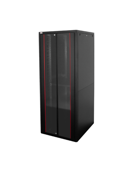 Rack de podea PRO SERIES 47U 19'' 800x1000, capacitate 1000 kg, RAL 9005, asamblat ASY-47U-80100PRO