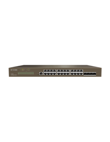 Switch 24 x RJ45 Gigabit, 4 x SFP Gigabit, L2 Cloud Management - IP-COM G3328F