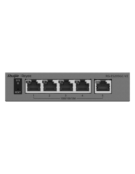 Switch L2, 5 x RJ45 Gigabit, Camera detection, Cloud Management - Ruijie Reyee RG-ES205GC-V2