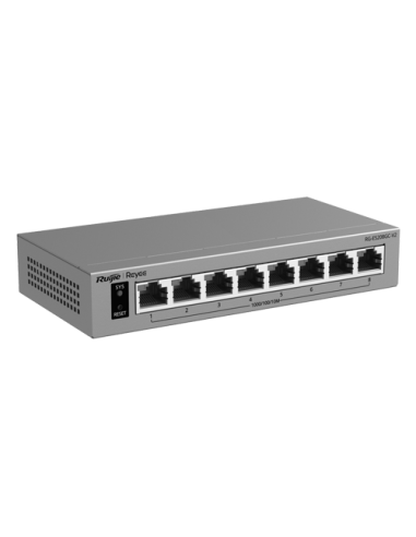 Switch L2, 8 x RJ45 Gigabit, Camera detection, Cloud Management - Ruijie Reyee RG-ES208GC-V2