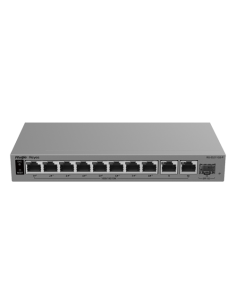 Switch L2, 10 x RJ45 1G (8 x PoE+), 1 x SFP 1G, Putere PoE 120W, Cloud Management - Ruijie Reyee RG-ES211GS-P