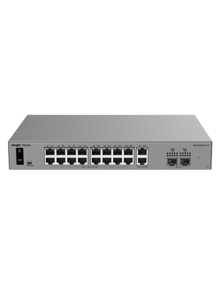 Switch L2, 18 x RJ45 1G (16 x PoE+), 2 x SFP 1G, Putere PoE 250W, Cloud Management - Ruijie Reyee RG-ES220GS-P-V2
