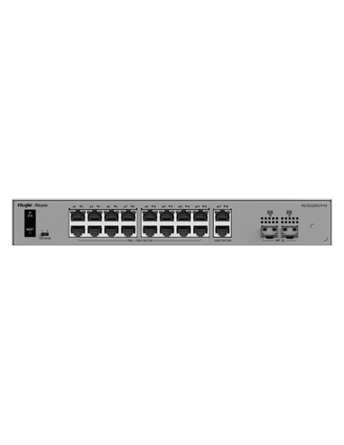 Switch L2, 18 x RJ45 1G (16 x PoE+), 2 x SFP 1G, Putere PoE 250W, Cloud Management - Ruijie Reyee RG-ES220GS-P-V2