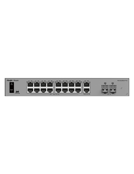 Switch L2, 18 x RJ45 1G (16 x PoE+), 2 x SFP 1G, Putere PoE 250W, Cloud Management - Ruijie Reyee RG-ES220GS-P-V2