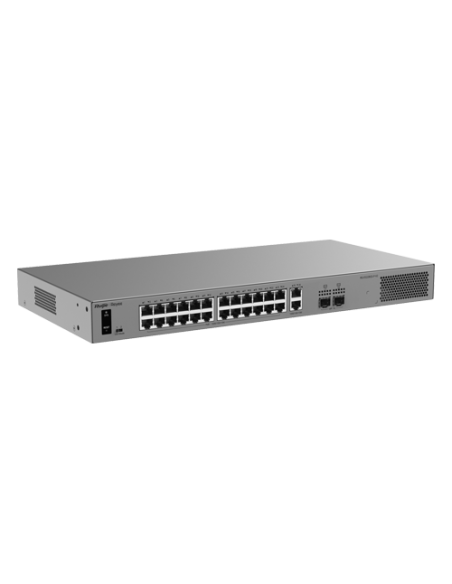 Switch L2, 26 x RJ45 1G (24 x PoE+), 2 x SFP 1G, Putere PoE 370W, Cloud Management - Ruijie Reyee RG-ES228GS-P-V2