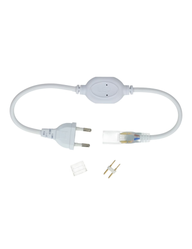 Cablu Alimentare 220V Banda LED Monocolor 15A (Max 100 metri)