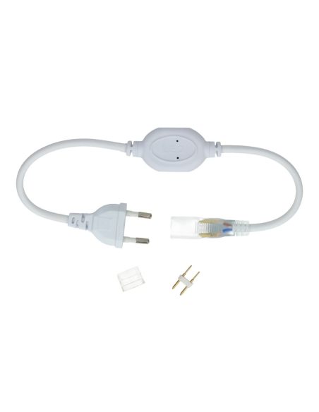 Cablu Alimentare 220V Banda LED Monocolor 15A (Max 100 metri)