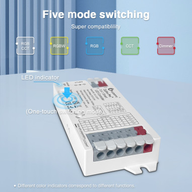 Controller banda LED 12-24V 5-in-1 ZigBee + RF Gledopto GL-C-601P