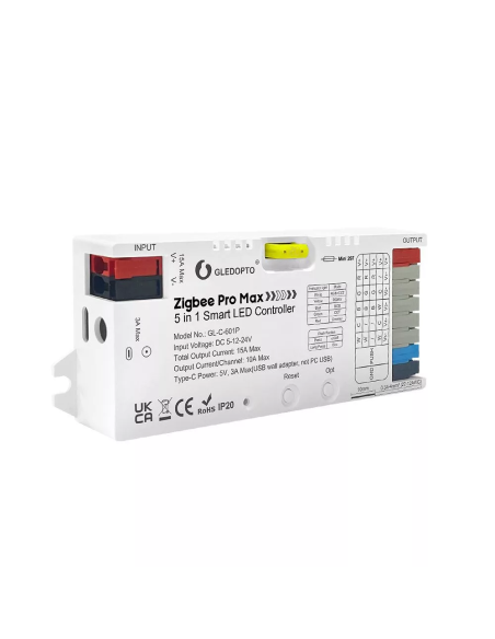 Controller banda LED 12-24V 5-in-1 ZigBee + RF Gledopto GL-C-601P