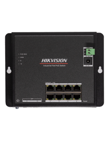 Switch industrial 8 x RJ45 1G PoE, 2 x SFP 1G, Smart Management - HIKVISION DS-3T1510P-SI-FLT