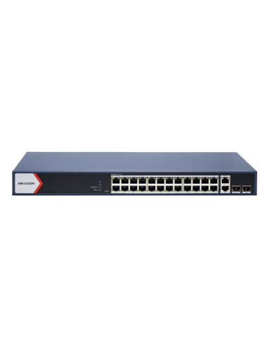 Switch 24 x RJ45 1G PoE, 2 x RJ45 1G, 2 x SFP 1G, Smart Management - HIKVISION DS-3E1528P-EI