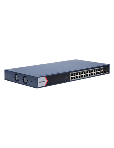 Switch 24 x RJ45 1G PoE, 2 x RJ45 1G, 2 x SFP 1G, Smart Management - HIKVISION DS-3E1528P-EI