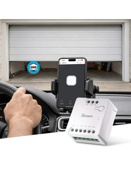 Modul Smart 1 Canal Dry Contact WiFi Matter SONOFF Mini-D (cu nul)