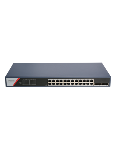 Switch 24 x RJ45 1G Smart PoE 370W, 4 x SFP 1G, Smart Management - HIKVISION DS-3E1528P-SI(24P4F)