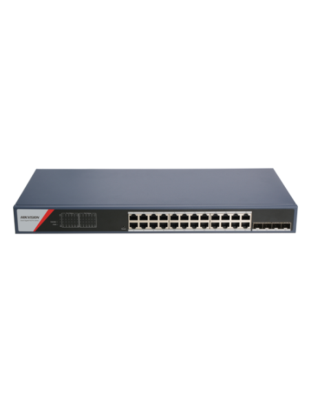 Switch 24 x RJ45 1G Smart PoE 370W, 4 x SFP 1G, Smart Management - HIKVISION DS-3E1528P-SI(24P4F)