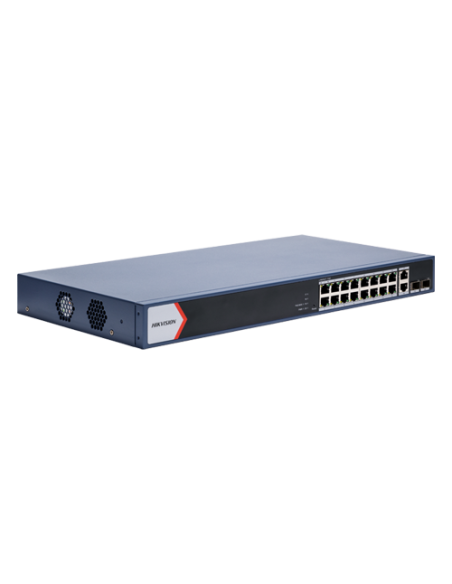Switch 16 x RJ45 1G Smart PoE 230W, 2 x RJ45 1G, 2 x SFP 1G, Smart Management - HIKVISION DS-3E1520P-EI