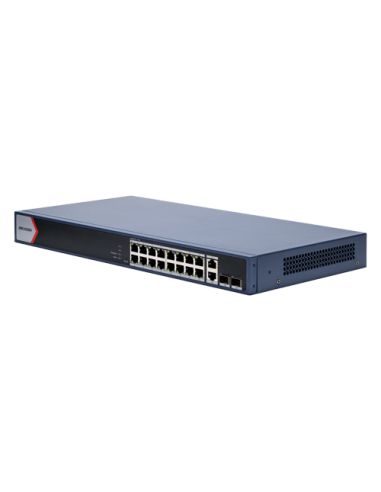 Switch 16 x RJ45 1G Smart PoE 230W, 2 x RJ45 1G, 2 x SFP 1G, Smart Management - HIKVISION DS-3E1520P-EI