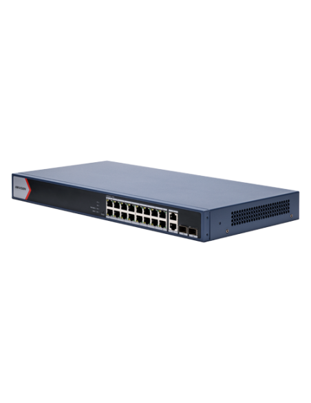Switch 16 x RJ45 1G Smart PoE 230W, 2 x RJ45 1G, 2 x SFP 1G, Smart Management - HIKVISION DS-3E1520P-EI