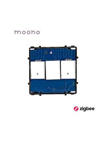 Modul întrerupător smart Zigbee touch simplu, TUYA, fără nul, Moono