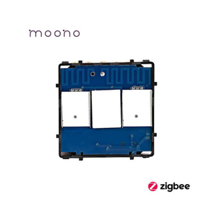 Modul întrerupător smart Zigbee touch simplu, TUYA, fără nul, Moono